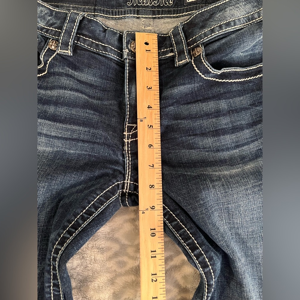 Miss Me Dark Blue Flare Jeans - Picture 5 of 10
